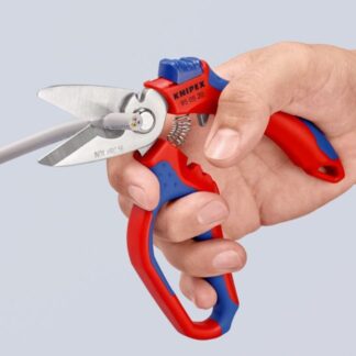 Knipex 950520 6-1/4" (160mm) Angled Electricians' Shears with Crimper