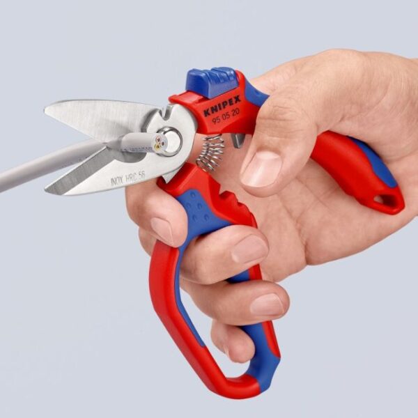 Knipex 950520 6-1/4" (160mm) Angled Electricians' Shears with Crimper