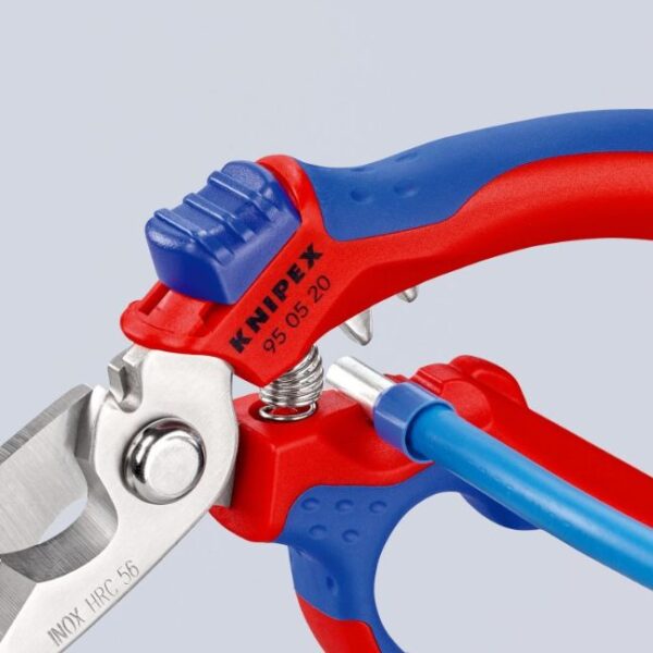 Knipex 950520 6-1/4" (160mm) Angled Electricians' Shears with Crimper