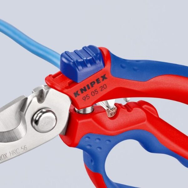Knipex 950520 6-1/4" (160mm) Angled Electricians' Shears with Crimper