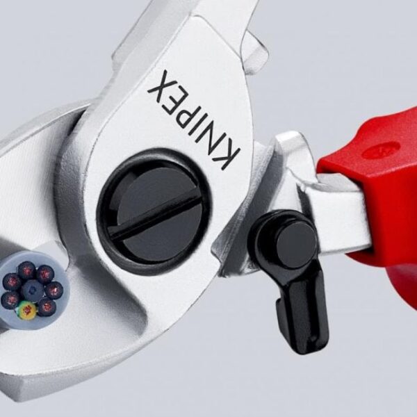 Knipex 9526165 6-1/2" (165mm) Cable Shears with Opening Spring - 1000V Insulated