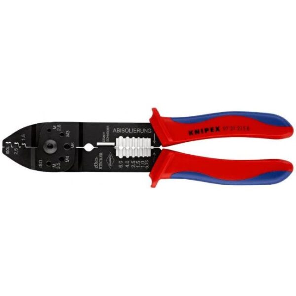 Knipex 9721215B 8-1/2" (215mm) Crimping Pliers - F Crimp Knipex 9721215B 8-1/2" (215mm) Crimping Pliers - F Crimp