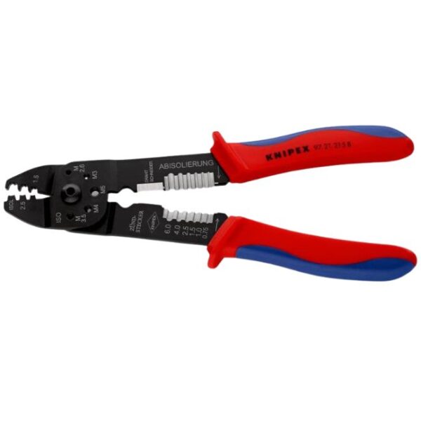 Knipex 9721215B 8-1/2" (215mm) Crimping Pliers - F Crimp Knipex 9721215B 8-1/2" (215mm) Crimping Pliers - F Crimp