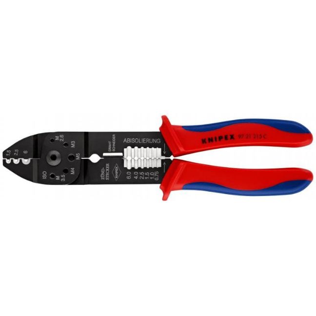 Knipex 9721215C 8-1/2" (215mm) Crimping Pliers - Mandrel Crimp
