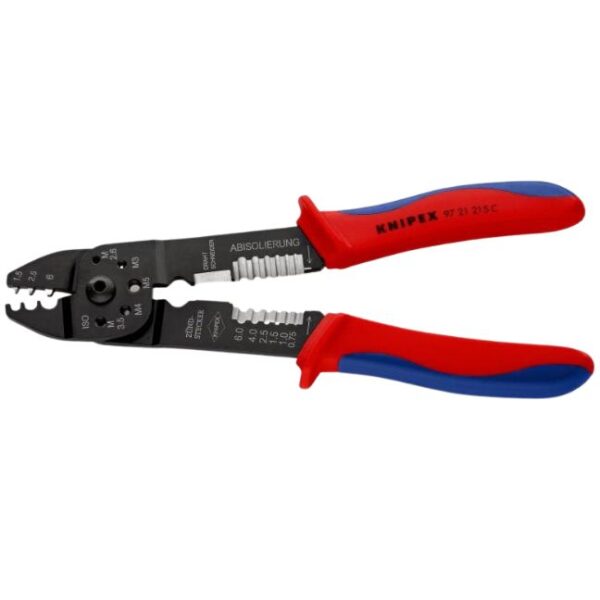 Knipex 9721215C 8-1/2" (215mm) Crimping Pliers - Mandrel Crimp Knipex 9721215C 8-1/2" (215mm) Crimping Pliers - Mandrel Crimp