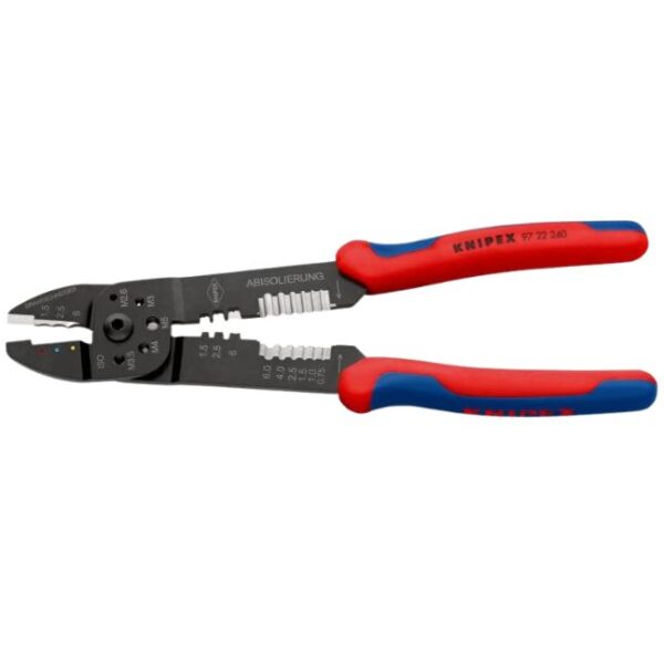 Knipex 9722240 9-1/2" (240mm) Crimping Pliers - Oval and F Crimp Knipex 9722240 9-1/2" (240mm) Crimping Pliers - Oval and F Crimp