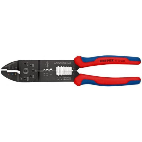 Knipex 9722240 9-1/2" (240mm) Crimping Pliers - Oval and F Crimp Knipex 9722240 9-1/2" (240mm) Crimping Pliers - Oval and F Crimp