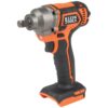 Klein BAT20CW 1/2" Drive Impact Wrench with Detent Pin - Tool Only