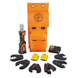Klein BAT20-7T14 20V 7 Ton Cable Cutter/Crimper 2.0AH Kit with 6-Jaws