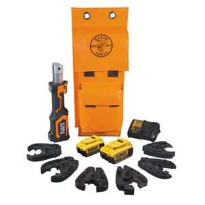 Klein BAT207T144H 20V 7 Ton Cable Cutter/Crimper 4.0AH Kit with 6-Jaws