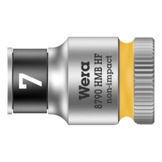 Wera 003741 8790 HMB HF 7.0 3/8" Drive Zyklop Socket with Holding Function, 7.0mm