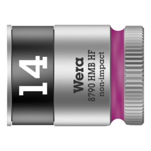 Wera 003748 8790 HMB HF 14.0 3/8" Drive Zyklop Socket with Holding Function, 14.0mm