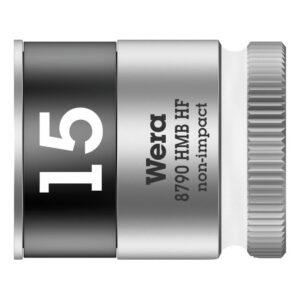 Wera 003749 8790 HMB HF 15.0 3/8" Drive Zyklop Socket with Holding Function, 15.0mm
