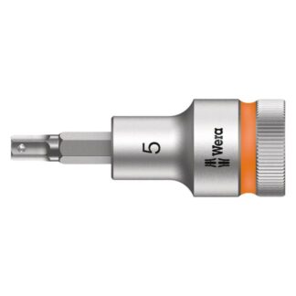 Wera 003821 C HF Zyklop 1/2" Drive Hex-Plus Bit Socket with Holding Function-5.0mm