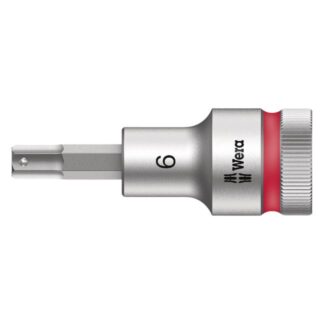Wera 003822 C HF Zyklop 1/2" Drive Hex-Plus Bit Socket with Holding Function-6.0mm