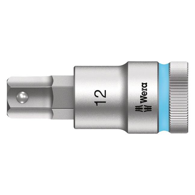 Wera 003826 C HF Zyklop 1/2" Drive Hex-Plus Bit Socket with Holding Function-12.0mm