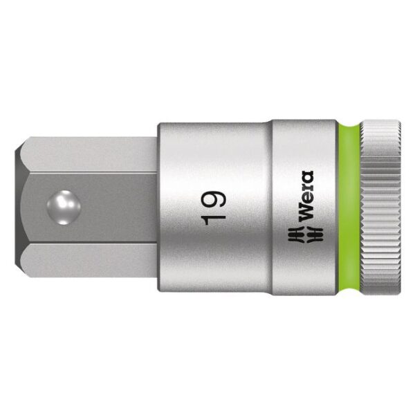 Wera 003829 C HF Zyklop 1/2" Drive Hex-Plus Bit Socket with Holding Function-19.0mm