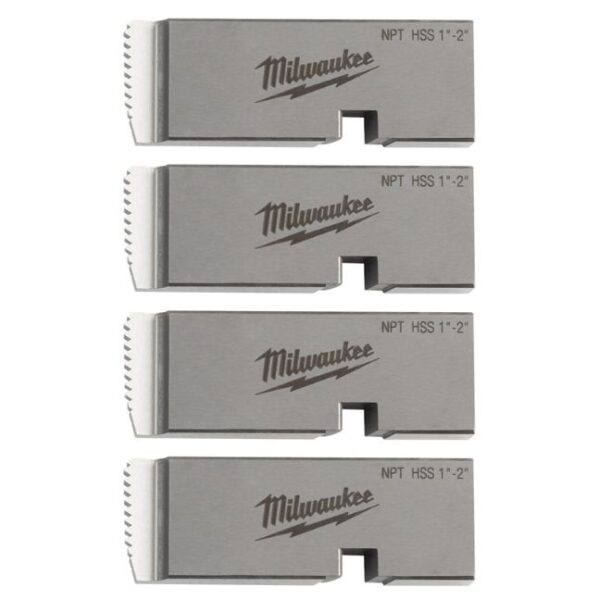 Milwaukee 48-36-1206 1"-2" HIGH SPEED NPT Universal Pipe Threading Dies for Stainless Steel