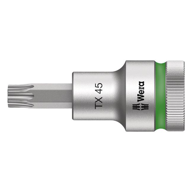 Wera 003835 C HF Zyklop 1/2" Drive Bit Socket with Holding Function-T45