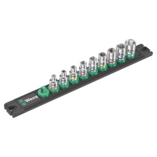 Wera 005420 A 1 1/4" Drive Imperial Zyklop Socket Set with Magnetic Holder 9-Piece