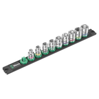 Wera 005430 B 4 3/8" Drive Metric Zyklop Socket Set with Magnetic Holder 9-Piece