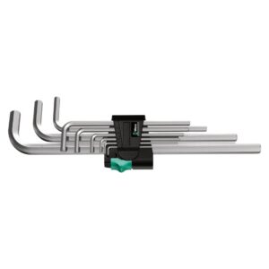 Wera 021909 950 L/9 SM N Chrome Metric Hex L-key Set