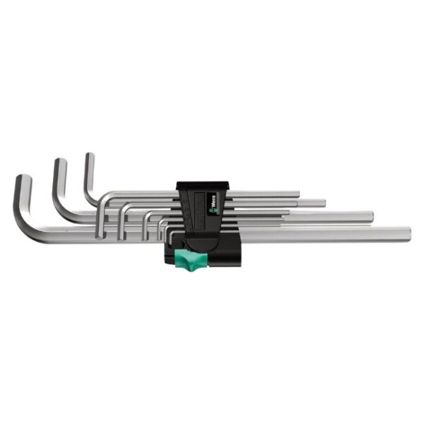 Wera 021909 950 L/9 SM N Chrome Metric Hex L-key Set
