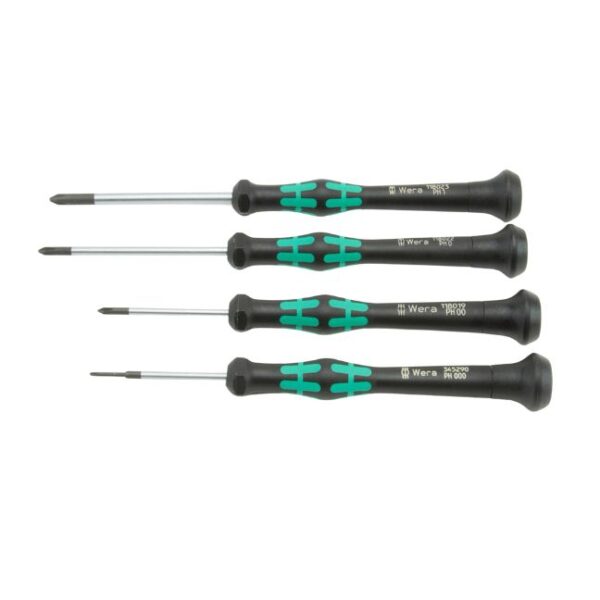 Wera 345260 2050 PH/4 CZ Kraftform Micro Phillips Precision Screwdriver Set