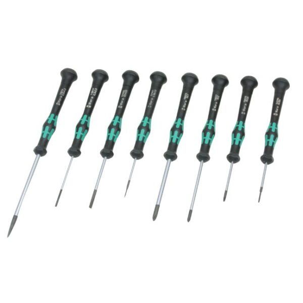 Wera 345261 2035/2050/8 CZ Kraftform Micro Slotted/Phillips Precision Screwdriver Set
