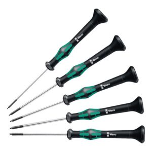 Wera 345275 2052/5 Kraftform Micro Ball End Hex Metric Precision Screwdriver Set
