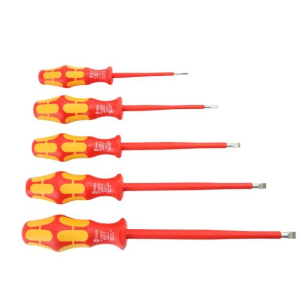 Wera 346275 160I/5 VDE Insulated Slotted Screwdriver Set