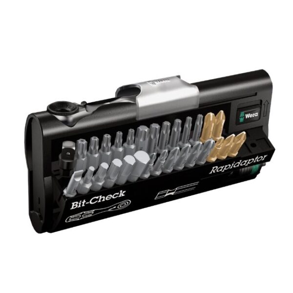 Wera 073640 Bit-Check 30 Syklop Mini 1 Bits Assortment with Ratchet