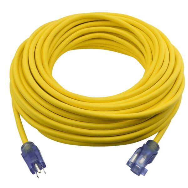 Extension Cord 100ft 12/3 Single-Yellow