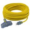Extension Cord 100ft 123 Triple-Yellow Extension Cord 100ft 12/3 Triple-Yellow