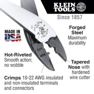 Klein J1005 9" Crimping and Cutting Tool