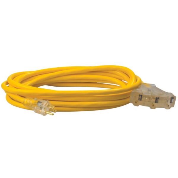Extension Cord 25' 12/3 Triple-Yellow Extension Cord 25' 12/3 Triple-Yellow