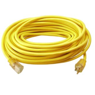 Extension Cord 50' 12/3 Single-Yellow