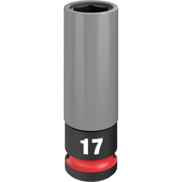 Milwaukee 49-66-7802 SHOCKWAVE IMPACT DUTY 1/2" Drive 17mm Metric Lug Nut Wheel Socket