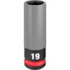 Milwaukee 49-66-7804 SHOCKWAVE IMPACT DUTY 1/2" Drive 19mm Metric Lug Nut Wheel Socket