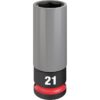 Milwaukee 49-66-7806 SHOCKWAVE IMPACT DUTY 1/2" Drive 21mm Metric Lug Nut Wheel Socket