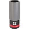 Milwaukee 49-66-7807 SHOCKWAVE IMPACT DUTY 1/2" Drive 22mm Metric Lug Nut Wheel Socket