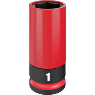 Milwaukee 49-66-7814 SHOCKWAVE IMPACT DUTY 1/2" Drive 1" SAE Lug Nut Wheel Socket