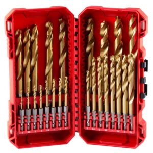 Milwaukee 48-89-4861 SHOCKWAVE IMPACT DUTY RED HELIX Titanium Metric Drill Bit Set 25-Piece