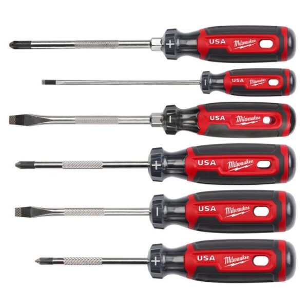 Milwaukee MT200-6 USA Made Cushion Grip Screwdriver Kit 6-Piece