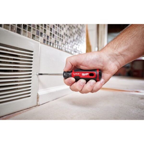 Milwaukee MT211 USA Made 3/16" Cabinet Slotted x 3" Shank Cushion Grip Screwdriver