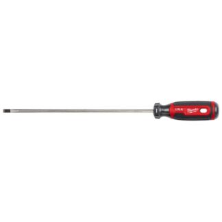 Milwaukee MT214 USA Made 1/4" Cabinet Slotted x 10" Shank Cushion Grip Screwdriver