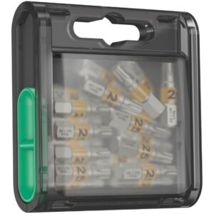 Wera 057778 BIT-BOX 20 TORX Driver Bits with Holding Function TX25 x 25mm 20-Piece