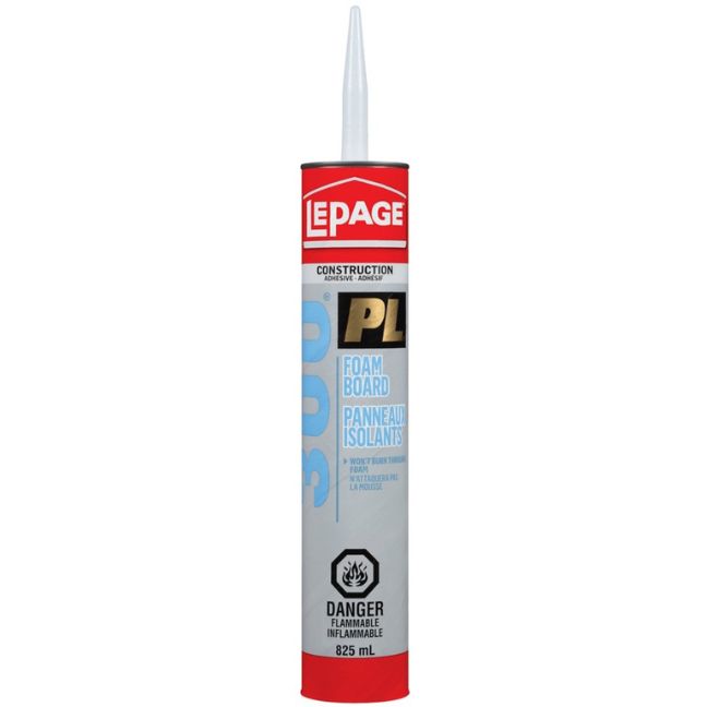 LePage PL 300 Foamboard Insulation Adhesive - 825 ml