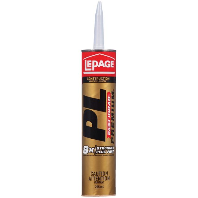 LePage PL PREMIUM FAST GRAB Polyurethane Construction Adhesive - 295 ml