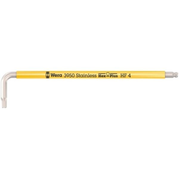 Wera 022694 3950 SPKL Multicolour Metric Stainless Hex L-key with Holding Function, 4.0mm 10-Pack Wera 022694 3950 SPKL Multicolour Metric Stainless Hex L-key with Holding Function, 4.0mm 10-Pack